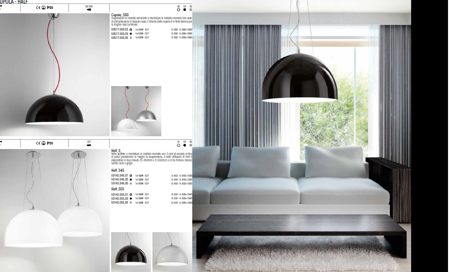 Lampa CUPOLA HALF