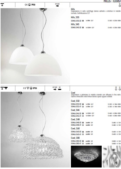Lampa HILLS  CORD