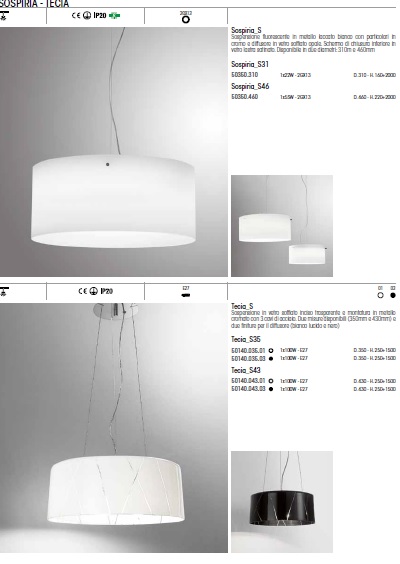 Lampa SOSPIRIA TECIA